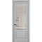 Фото межкомнатной двери керамик NC 12 шеллак серый остеклённая
