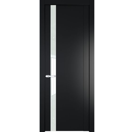 Межкомнатная дверь 1.2P блэк остеклённая