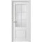 Фото межкомнатной двери эмаль Классика 4 белая остеклённая