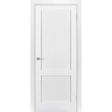 Межкомнатная дверь эмалит PSE-28 белоснежная глухая