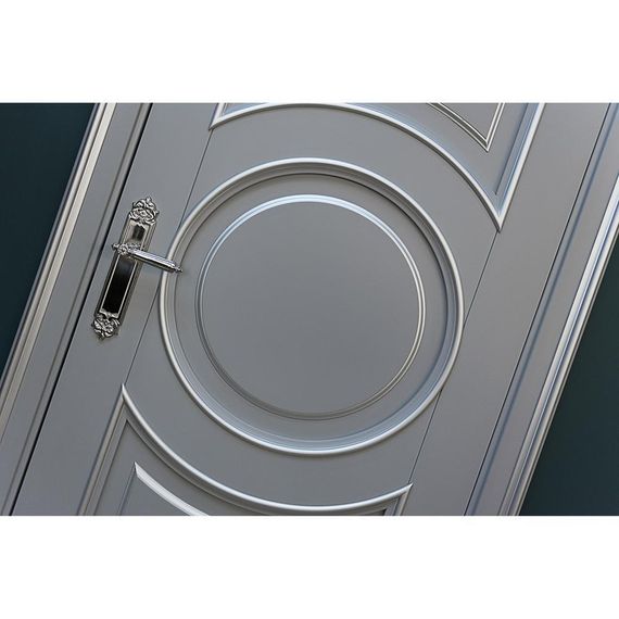 Межкомнатная дверь массив бука Viporte Лацио Амбиенте тауп глухая