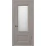 Фото межкомнатной двери экошпон Алтай 802 barhat grey остеклённая