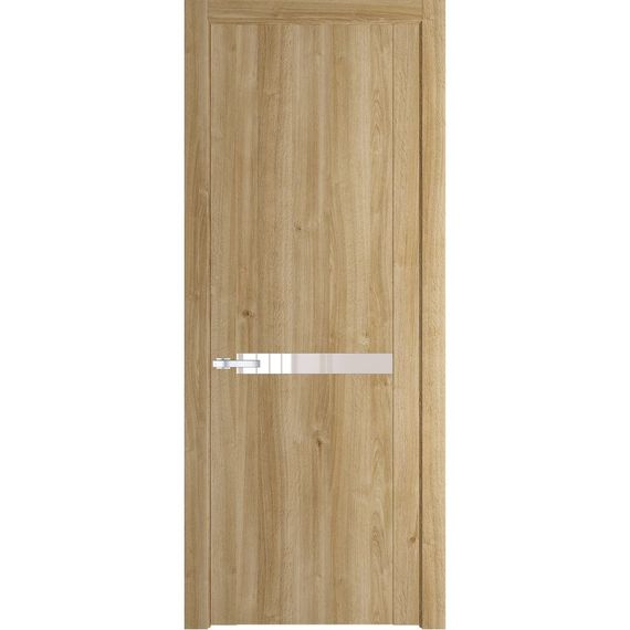 Межкомнатная дверь 1.4N дуб карамель остеклённая