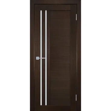 Межкомнатная дверь экошпон Мариам Техно-738 венге стекло сатинат белый