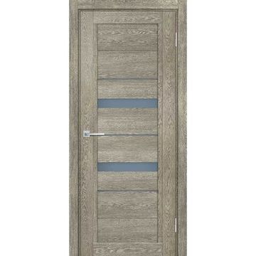 Межкомнатная дверь экошпон Мариам Техно-802 гриджио стекло сатинат графит