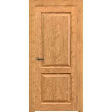 Межкомнатная дверь экошпон Сибирь 42002 орех светлый глухая