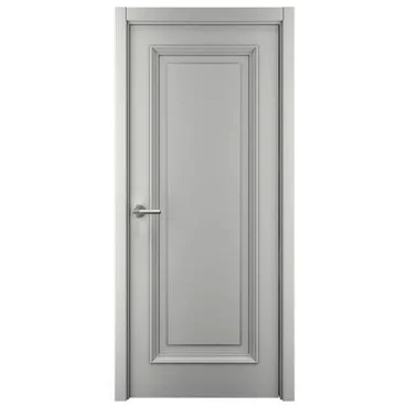 Межкомнатная дверь эмаль Багет 1 серая глухая
