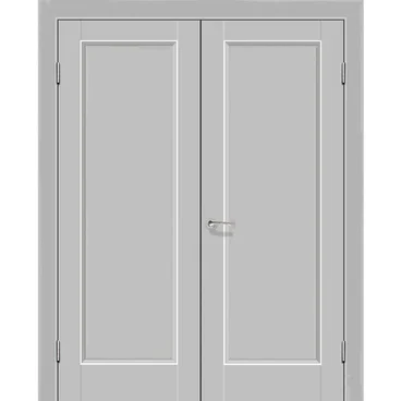 Двустворчатая распашная дверь Кобальт 26 манхэттен глухая