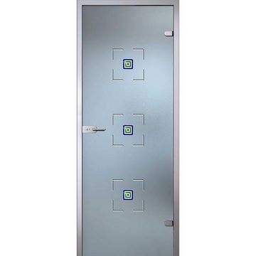 Межкомнатная стеклянная дверь АКМА Пенелопа стекло бесцветное матовое