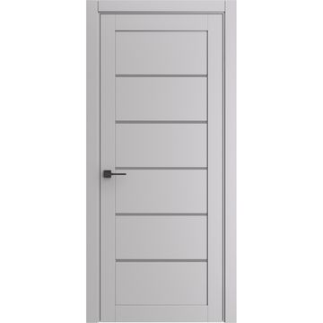 Межкомнатная дверь Porta-220 серая Shellac Grey со стеклом
