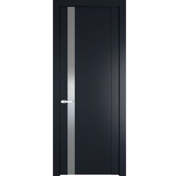 Межкомнатная дверь 1.2P нэви блу остеклённая