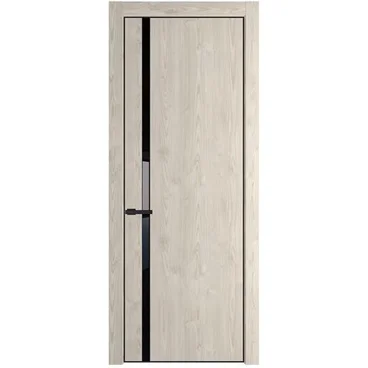 Межкомнатная дверь 21NA каштан светлый остеклённая