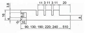 Добор MDF шпон бука Viporte