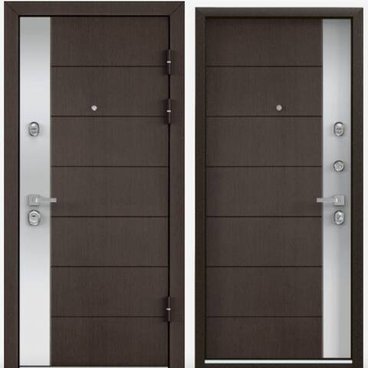 Входная дверь Professor 4+ NEO-3 дуб угольный с двух сторон