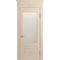 Межкомнатная дверь массив бука Viporte Неаполь ваниль остеклённая