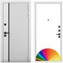 Входная дверь Пиано белый матовый панель МДФ под покраску