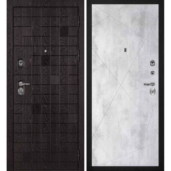 Входная дверь Нона-36 панель фрезерованная PR-103 бетон