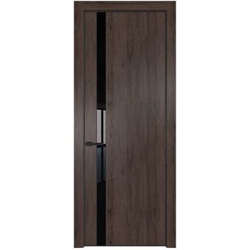 Межкомнатная дверь 18NA дуб тобакко остеклённая