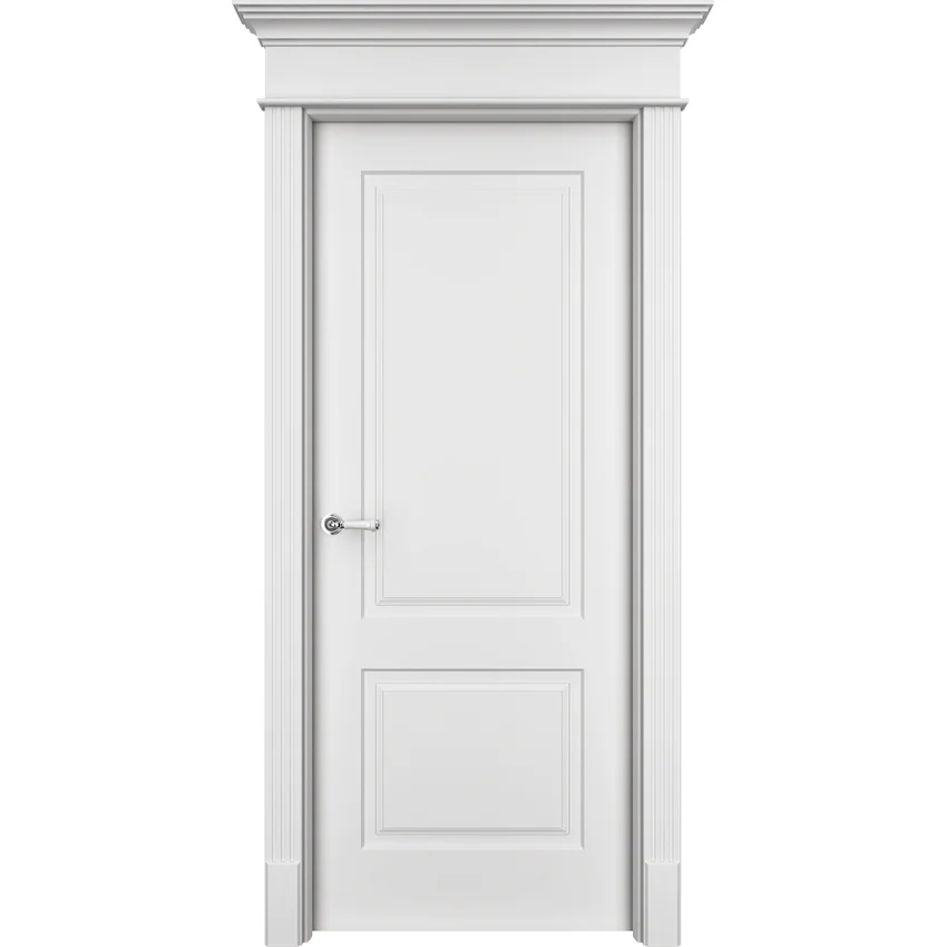 Фото межкомнатной двери эмаль Офрам Нафта 2 белая глухая