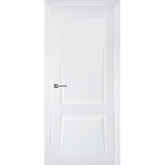 Межкомнатная дверь экошпон Perfecto 101 barhat white глухая