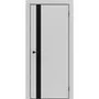 Межкомнатная дверь экошпон ДП-51.4 silver gray остеклённая