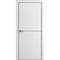 Фото двери пэт Премьер-1 белый AL Black глухая