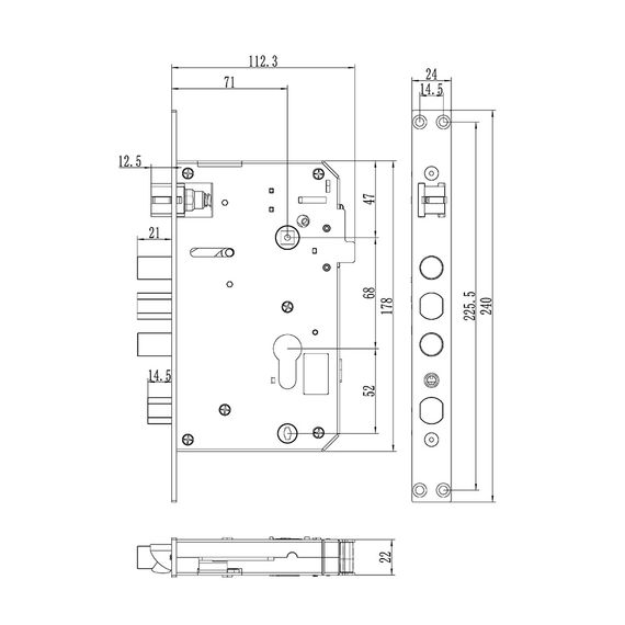 Схема электронного замка Philips EasyKey DDL610-5HBS