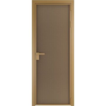 Алюминиевая межкомнатная дверь 1AP золото перламутр бронза элегант