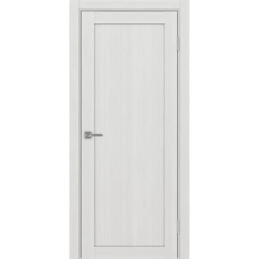 Межкомнатная дверь экошпон Турин 501.1 ясень серебристый глухая