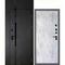 Входная дверь с фальшфрамугой Сити-1Ф панель фрезерованная PR-103 бетон