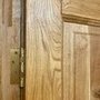 Фото межкомнатной двери массив дуба с сучком Дверцов Авиано глухая тон 17 в деталях №4