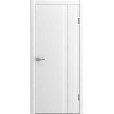 Межкомнатная дверь эмаль Страйк 1 белая глухая