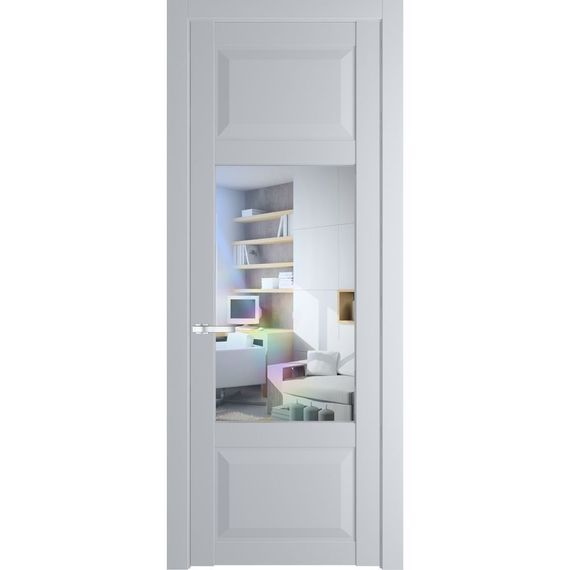 Межкомнатная дверь 1.3.3PD лайт грей остеклённая