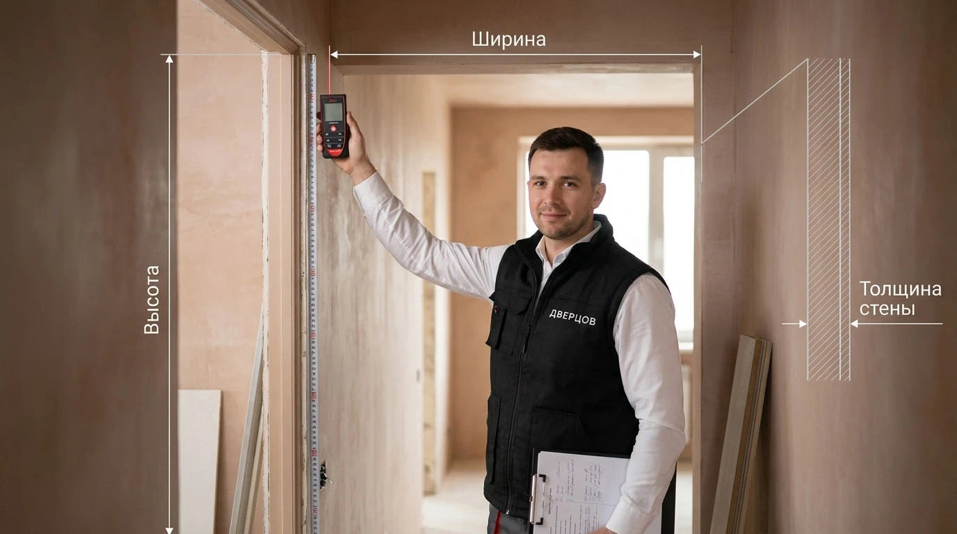 Вызовите замерщика дверей