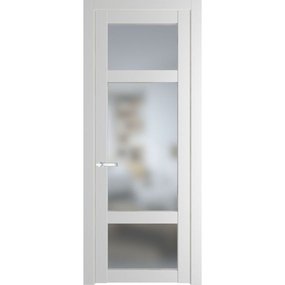 Межкомнатная дверь эмаль Profil Doors 1.3.2PD крем вайт остеклённая