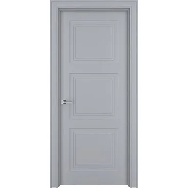 Межкомнатная дверь эмаль Ofram Паспарту 33 RAL 7047 глухая