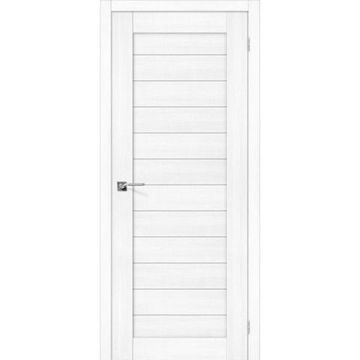 Межкомнатная дверь экошпон Bravo Порта-21 snow veralinga глухая