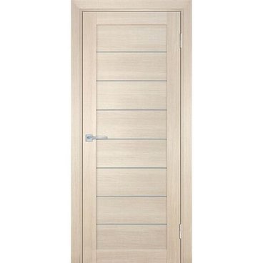 Межкомнатная дверь экошпон Мариам Техно-708 капучино стекло сатинат белый