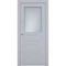 Межкомнатная дверь эмаль Классика 3 RAL 7047 остеклённая