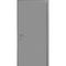 Фото гладкой влагостойкой двери в сером цвете RAL 7035