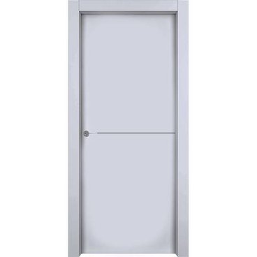 Межкомнатная дверь эмаль 1001 M1 RAL 7047 глухая