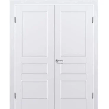 Двустворчатая распашная дверь Кобальт 27 магнолия глухая