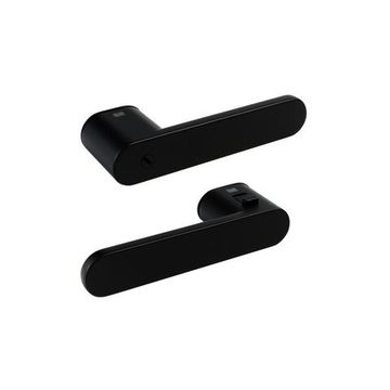 Дверная ручка со встроенным фиксатором AVUS ONE чёрная матовая