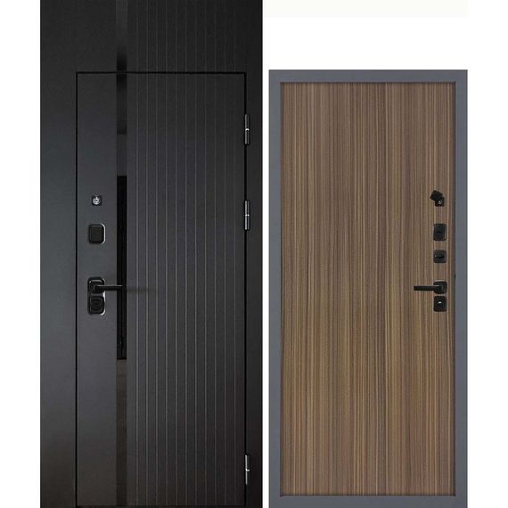 Входная дверь с фальшфрамугой Сити-1Ф панель гладкая эвкалипт испанский