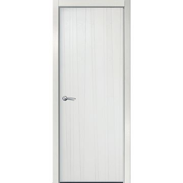 Межкомнатная дверь шпонированная Milyana ID V бьянко глухая