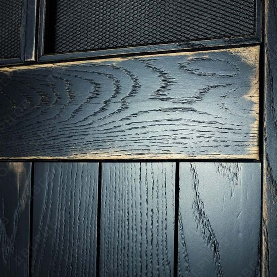 Межкомнатная дверь Лофт Ванная остеклённая RAL 5004