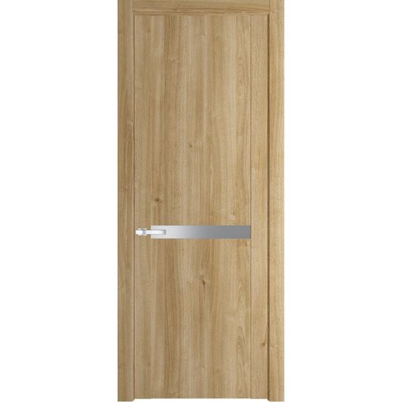 Межкомнатная дверь 1.4N дуб карамель остеклённая
