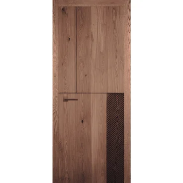 Межкомнатная дверь массив дуба Легно 10 дуб морёный глухая