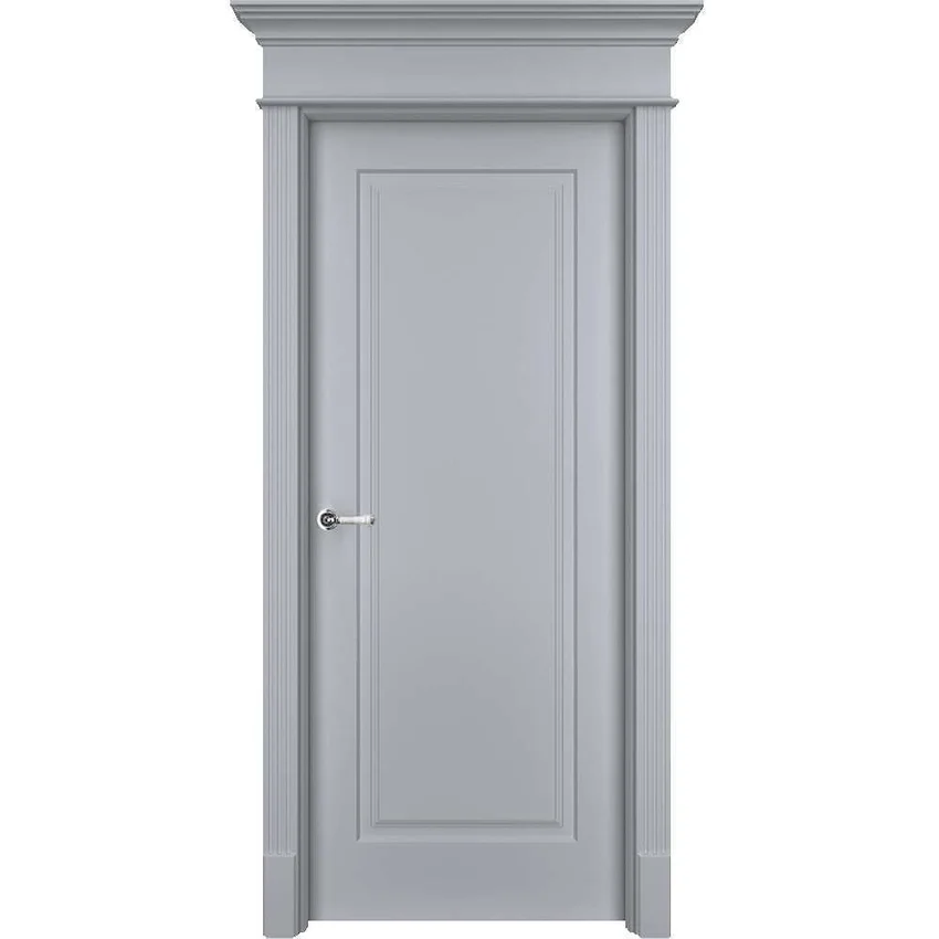 Межкомнатная дверь эмаль Нафта RAL 7047 глухая