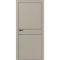 Межкомнатная дверь ПЭТ Silk-3 мокко кромка ABS чёрная молдинг